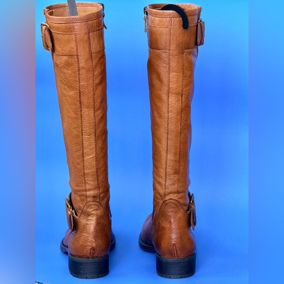 Franco Sarto Pluto Brown Leather Knee-High Boots - Picture 4 of 6